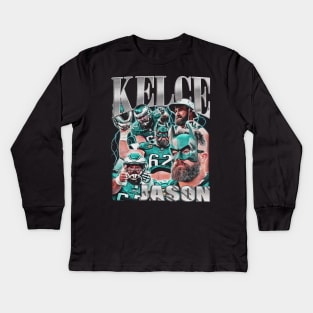 The Fat Bat Kelce Vintage 90s Kids Long Sleeve T-Shirt